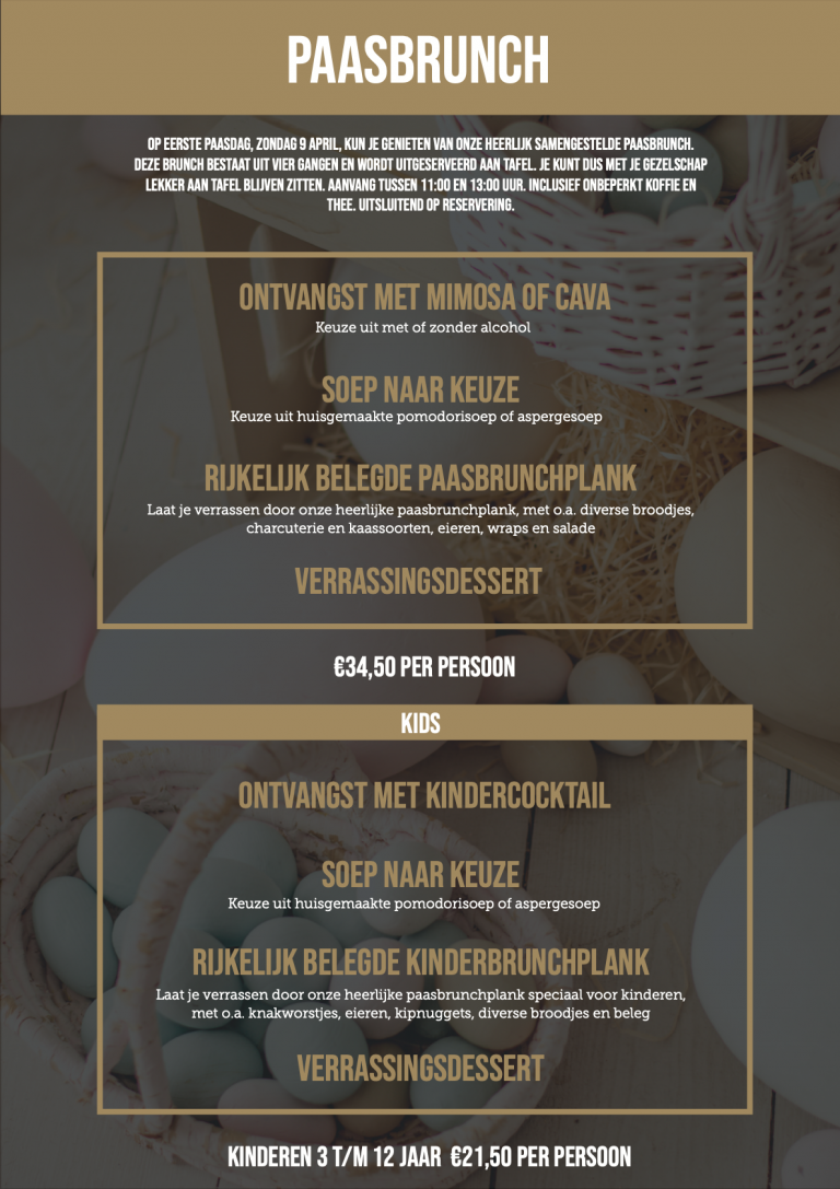 Paasbrunch restaurant karaker